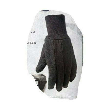 BIG TIME PRODUCTS Med Dot Brn Jers Gloves 9116-26